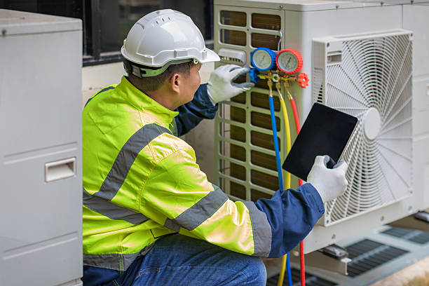 Professional Air Duct Cleaning technician working in Crystal Lake, CT